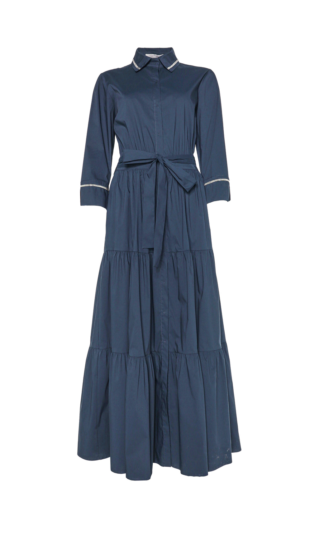 Beige tired shirt dress