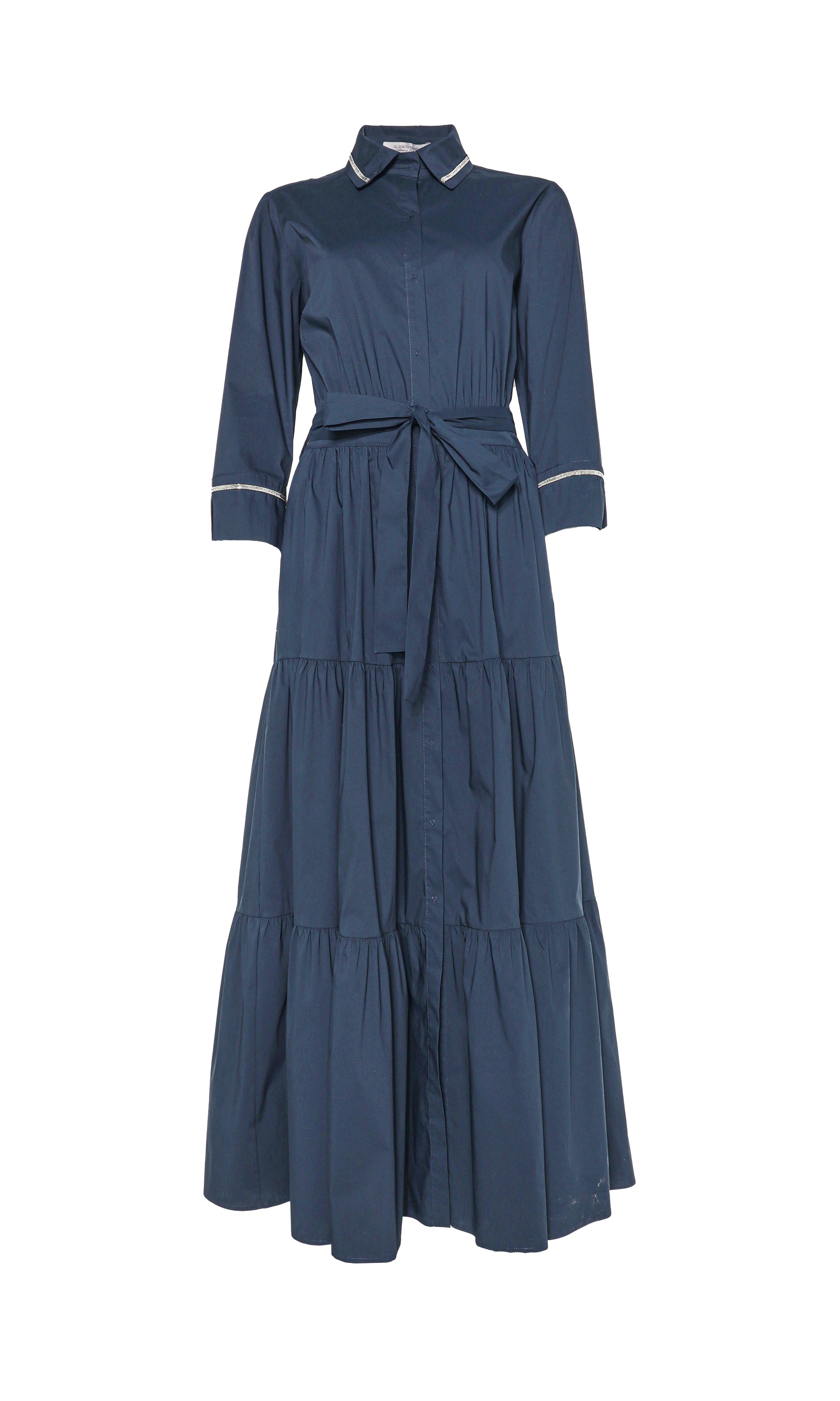 Beige tired shirt dress