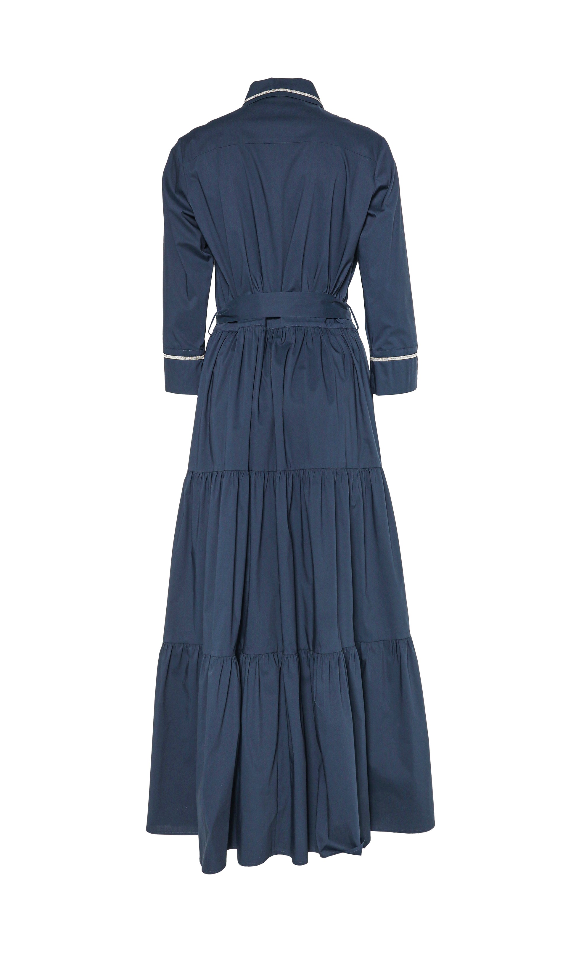 DXT-58599 BEGE TIERED SHIRT DRESS