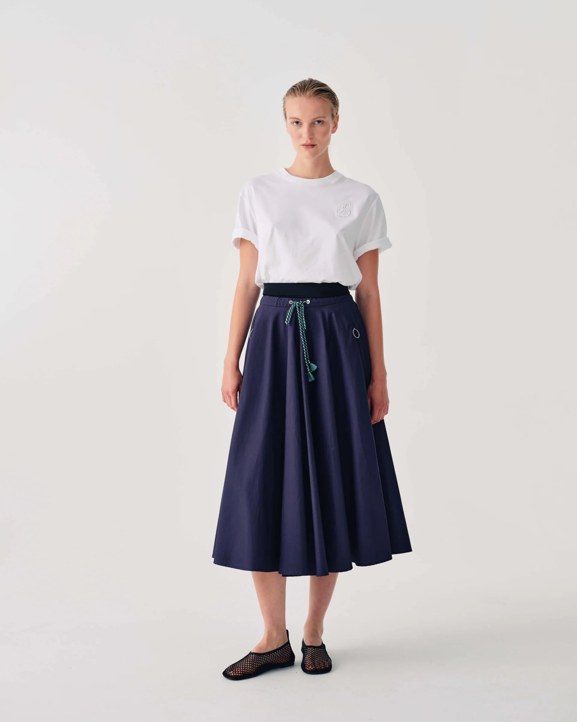 BEA-26FE5959RUB NAVY ROPE SKIRT