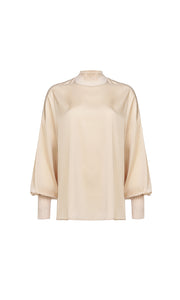 DXT-59717 BEIGE SILK TOP