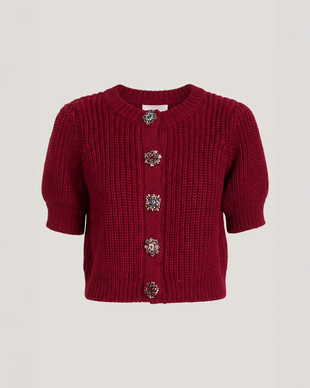 CQS-ZK12914133Z BERRY RITA EMBELLISHED BUTTON TOP