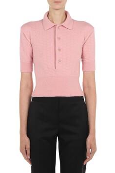 MSC-A0909 PINK KNITTED CARDIGAN