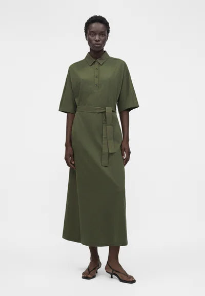 MM-2616621028 MMLALBERO GREEN SHIRT DRESS