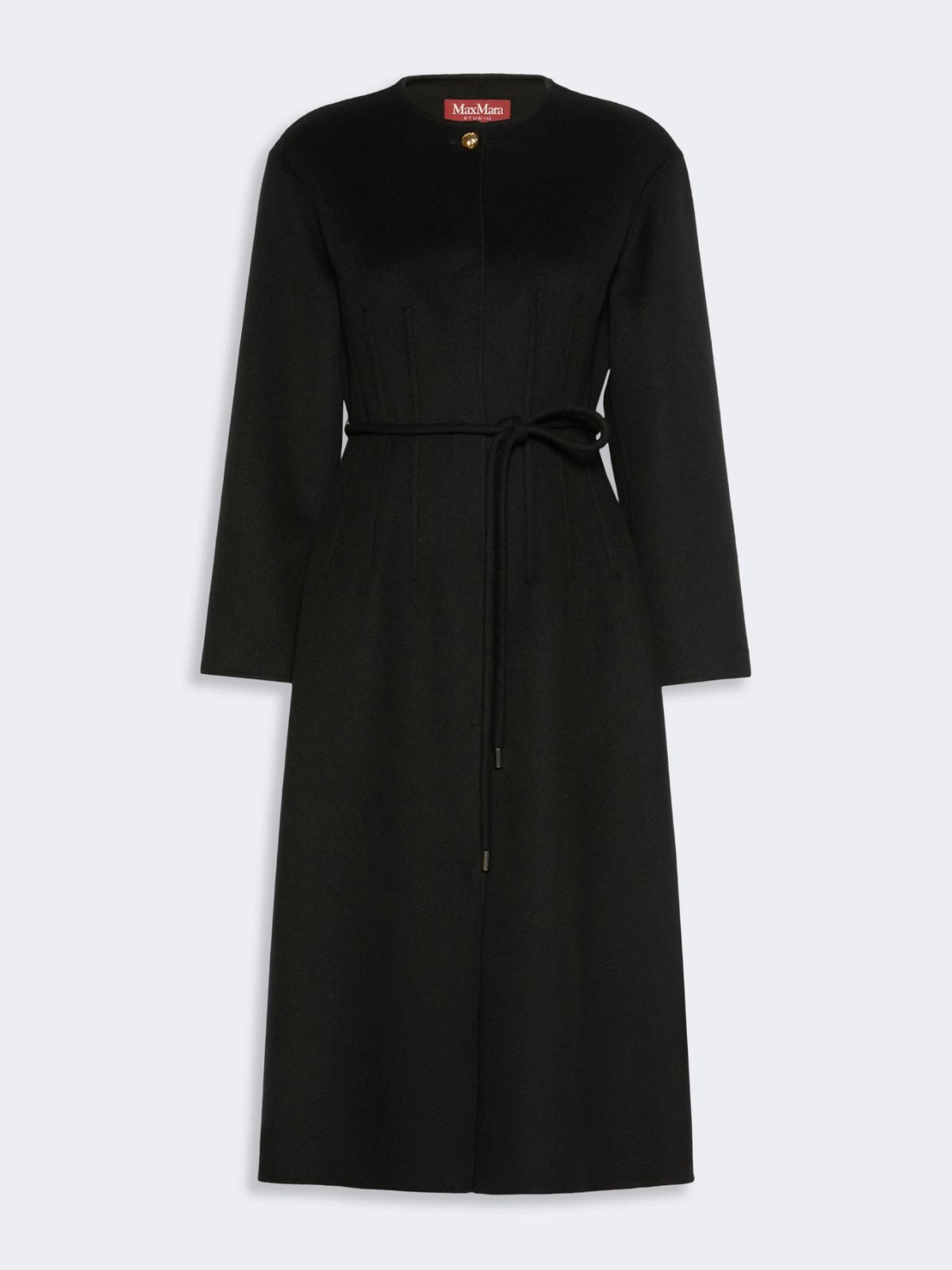 MAX-220101 MSTFIACRE BLACK ROPE TIE COAT