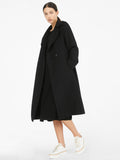 MAX MARA STUDIO 24260161 BCOLLAG BLACK COAT.
