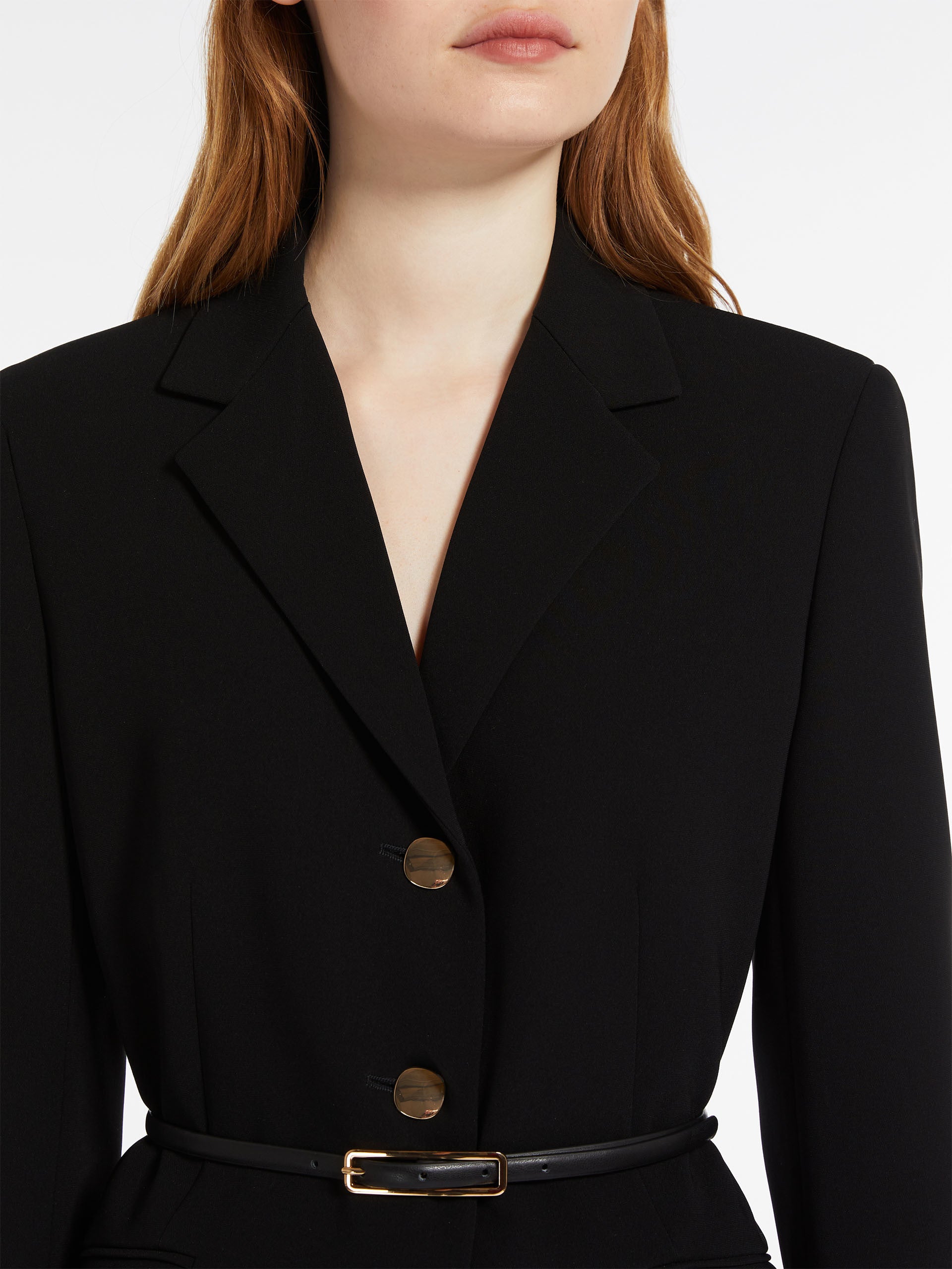 MAX-CANCAN BLACK BELTED BLAZER
