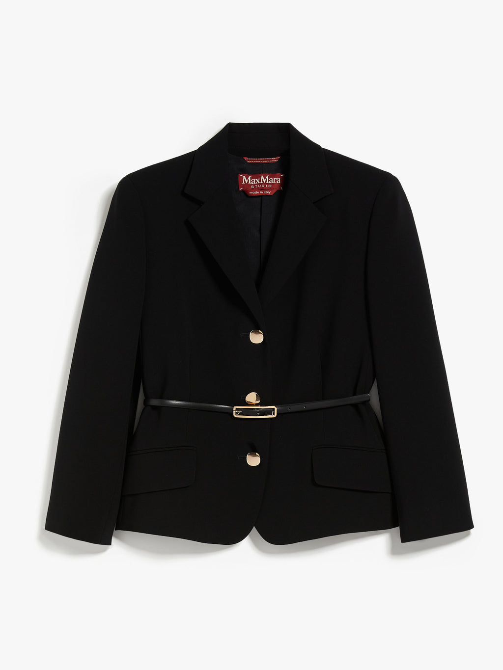 MAX-CANCAN BLACK BELTED BLAZER