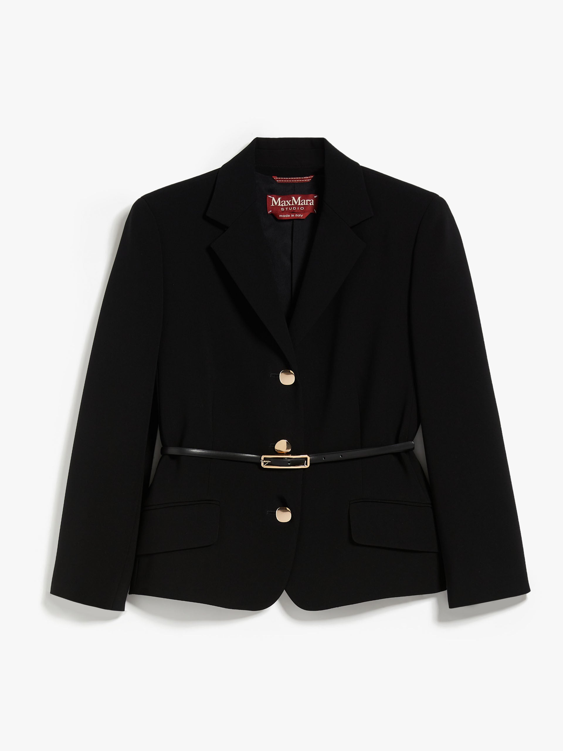 MAX-CANCAN BLACK BELTED BLAZER