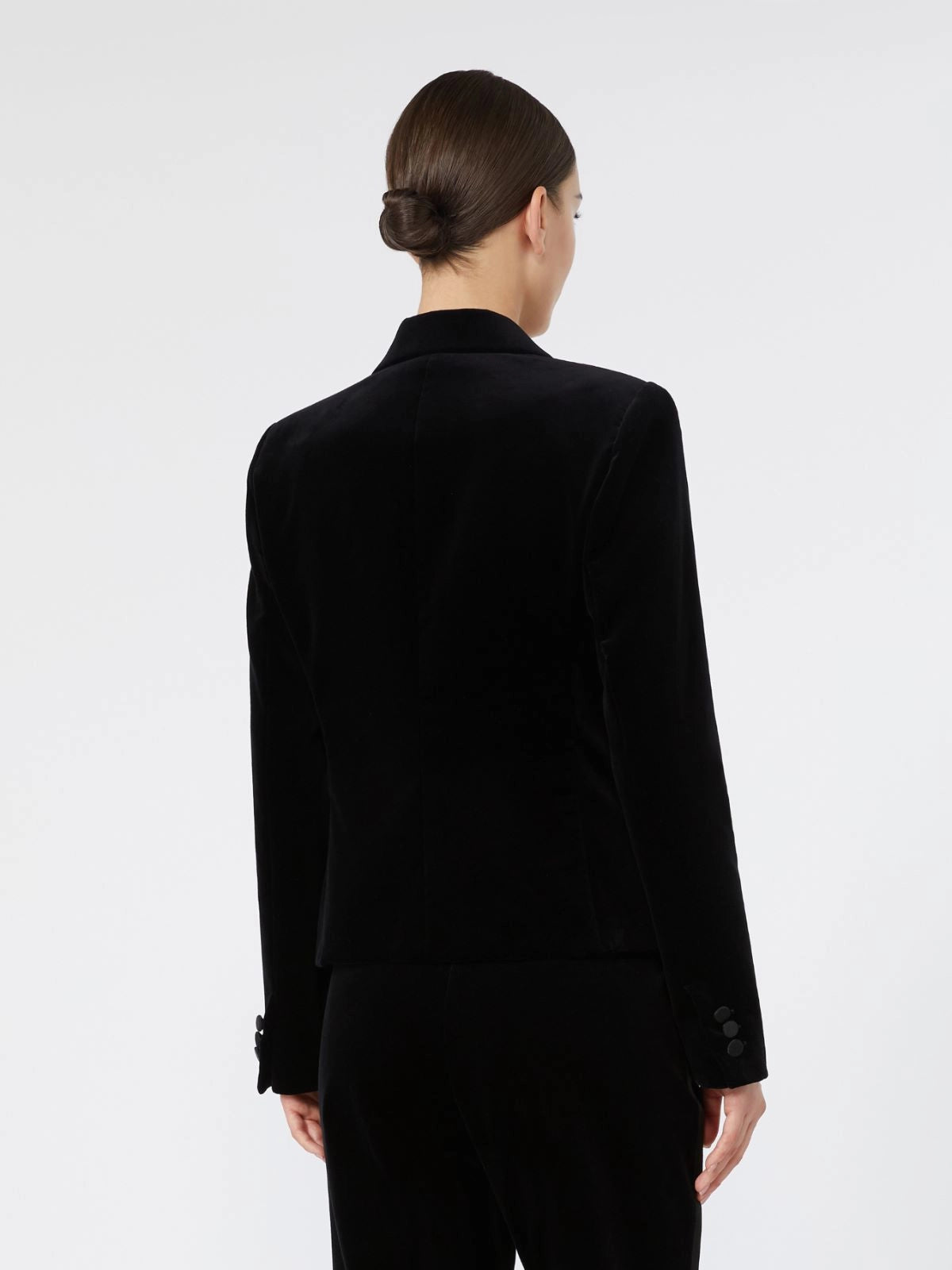 MAX-262604601 MSEFILANTE BLACK VELVET JACKET