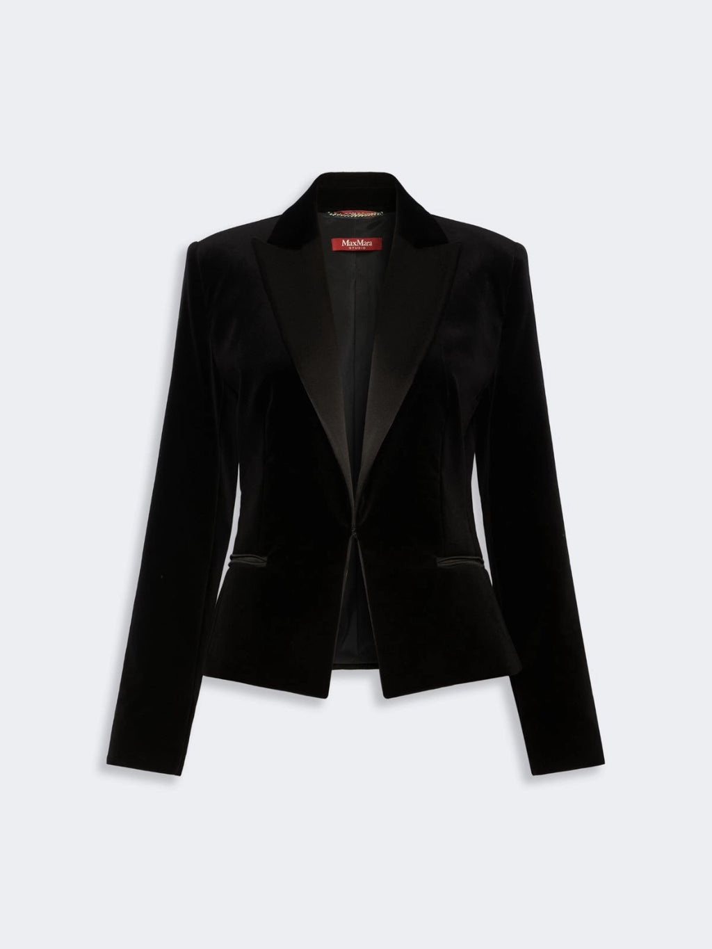 MAX-262604601 MSEFILANTE BLACK VELVET JACKET