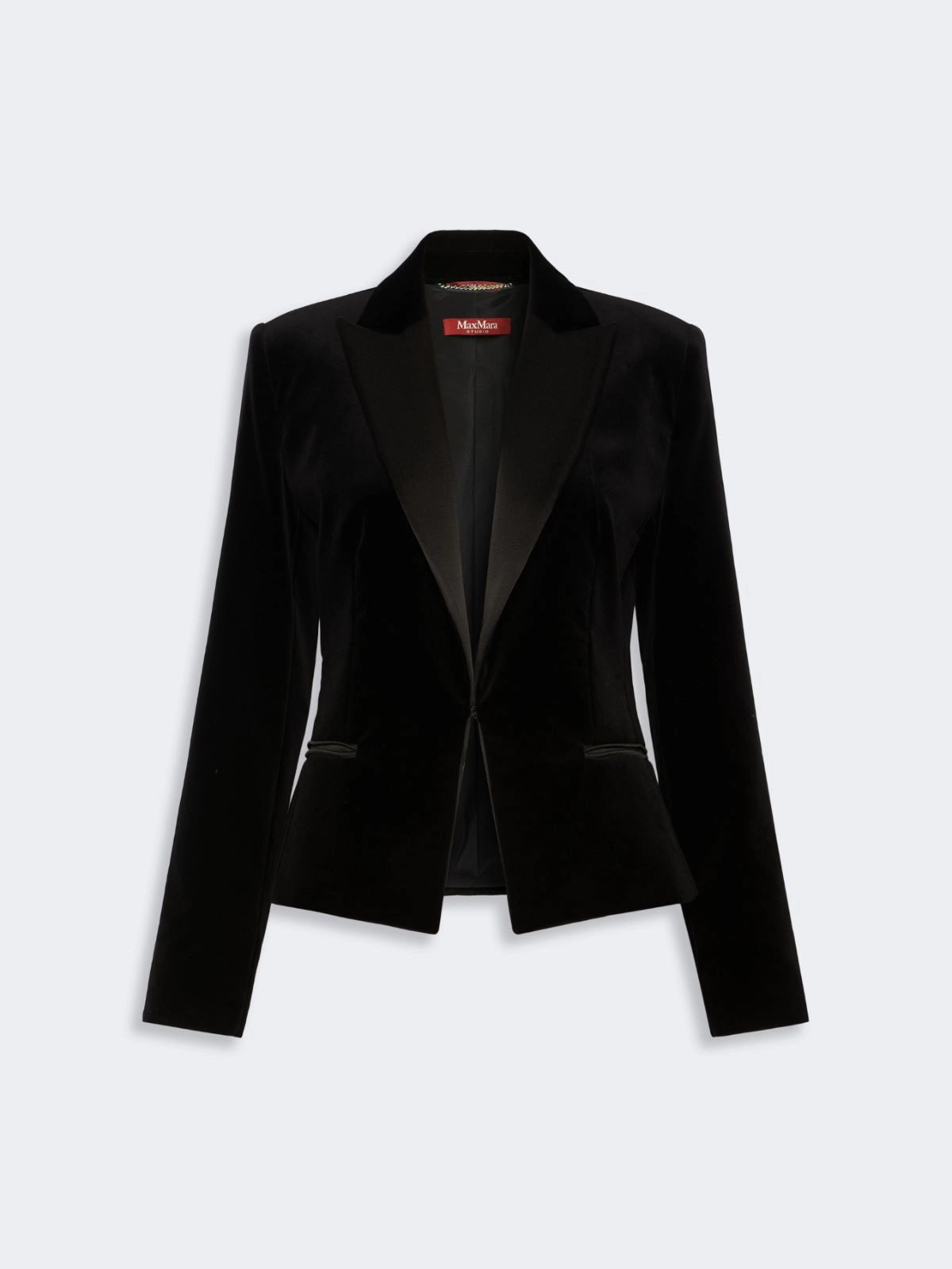 MAX-262604601 MSEFILANTE BLACK VELVET JACKET