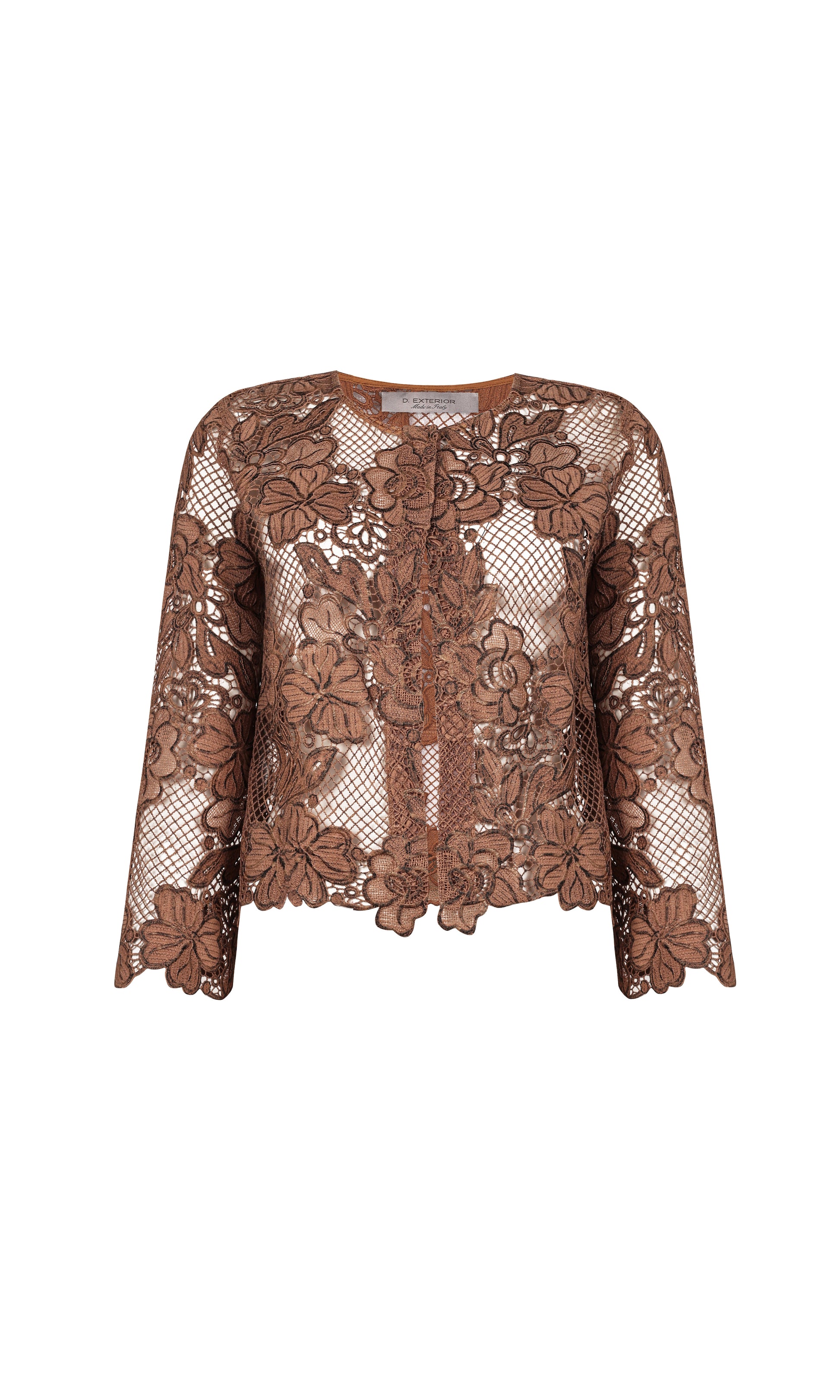 DXT-60923 TAUPE LACE BLAZER