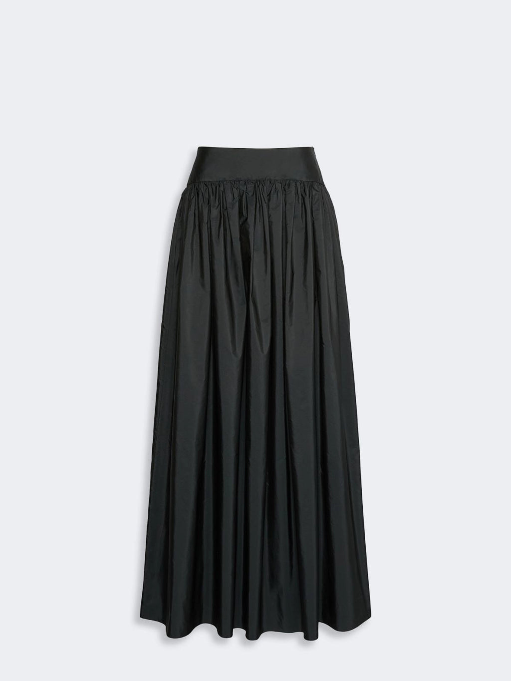 MAX-262610602 MSEEROICO BLACK TAFFETA SKIRT