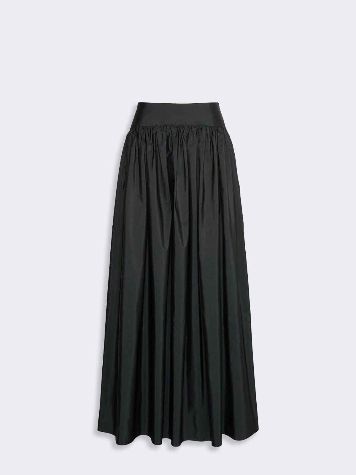 MAX-262610602 MSEEROICO BLACK TAFFETA SKIRT