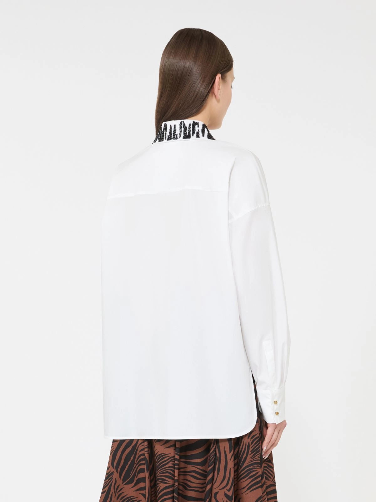 MAX-2111102 MSTGENE WHITE DETAIL BLOUSE
