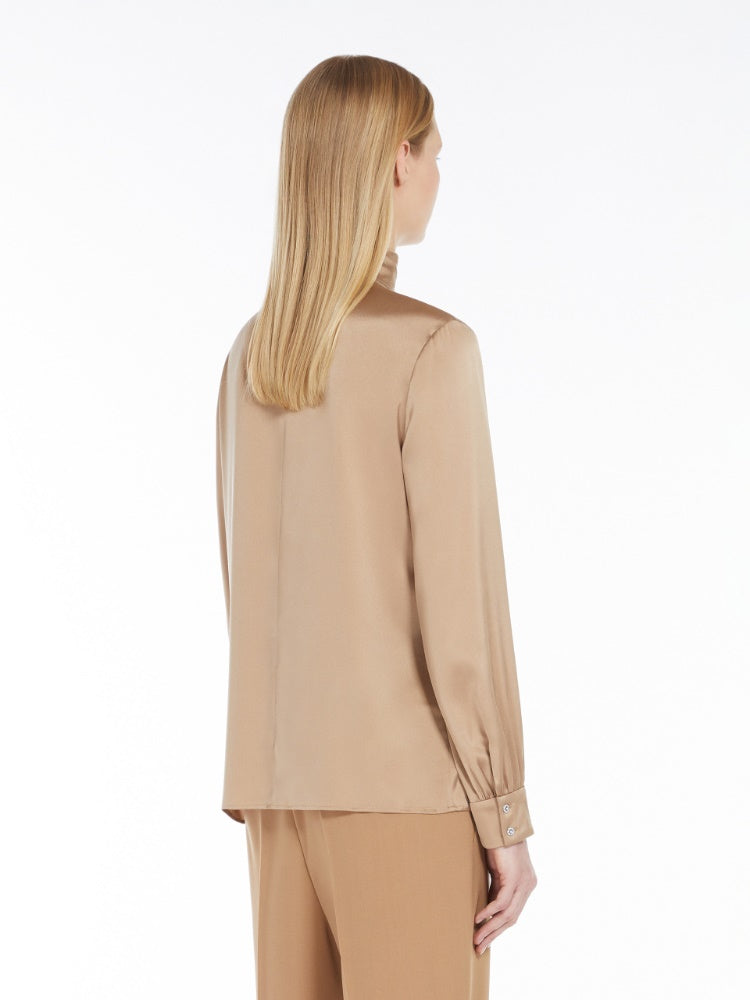 MAX-2426116032 MARAT IVORY BOW BLOUSE