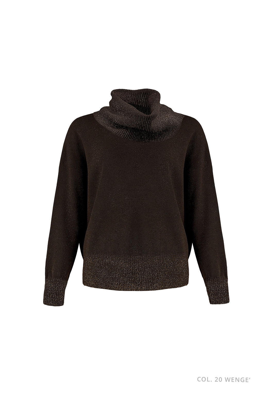 DXT-61426 BROWN OVERIZED TURTLENECK
