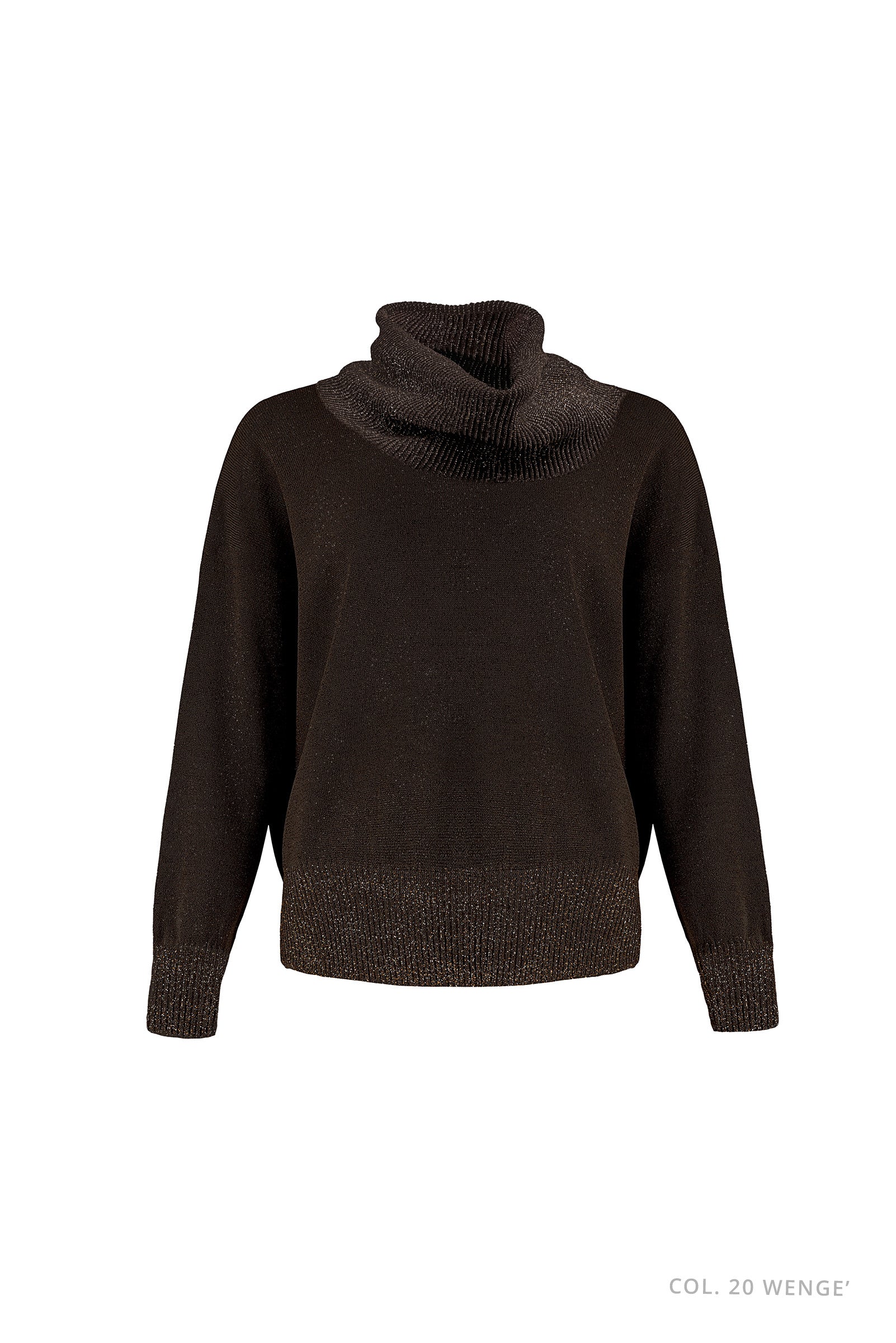 DXT-61426 BROWN OVERIZED TURTLENECK