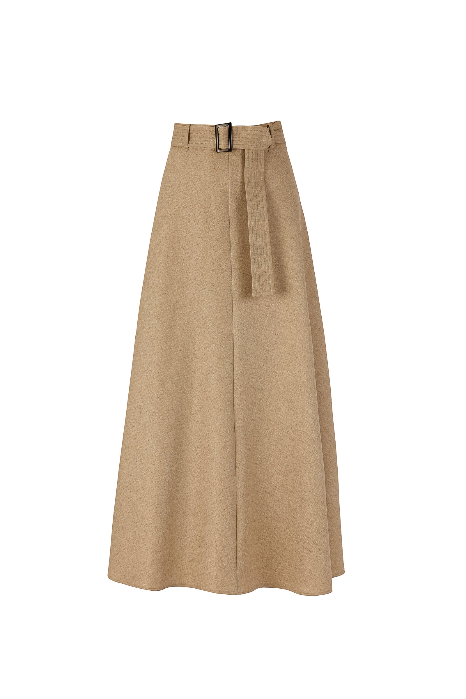 DXT-61763 BEIGE BELT SKIRT