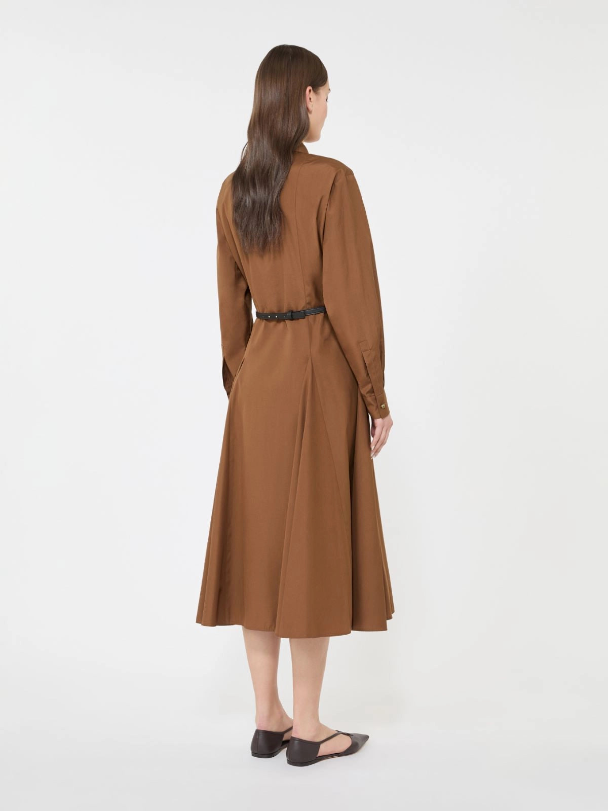 MAX-261622106 MSTAFFETTO SAND POPLIN DRESS