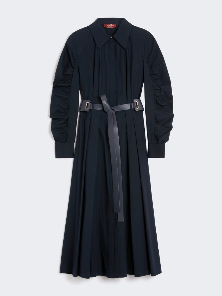 MAX-252622613 VALDESE NAVY POPLIN SHIRT DRESS