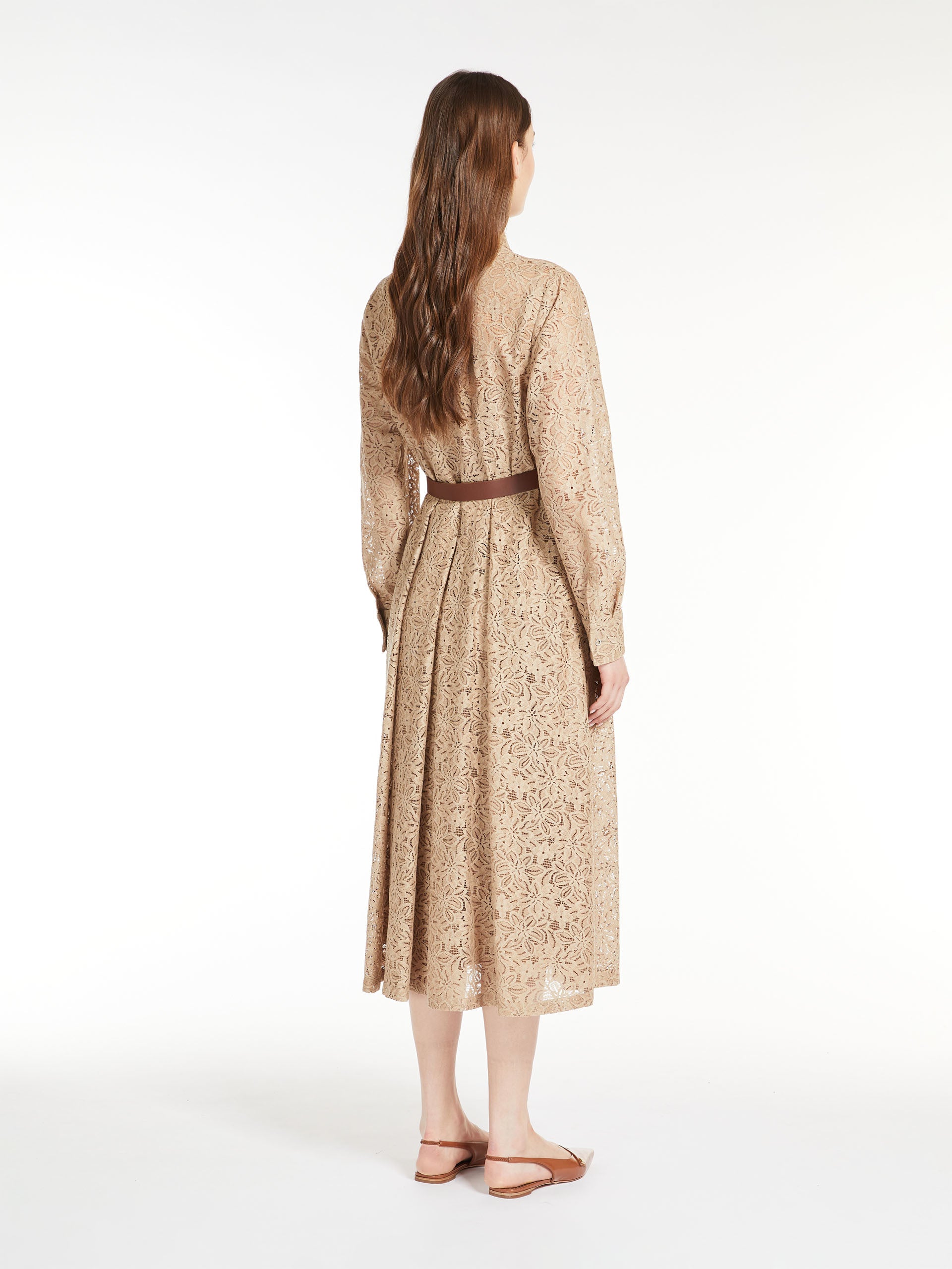 MAX-AGADIR SAND LACE DRESS