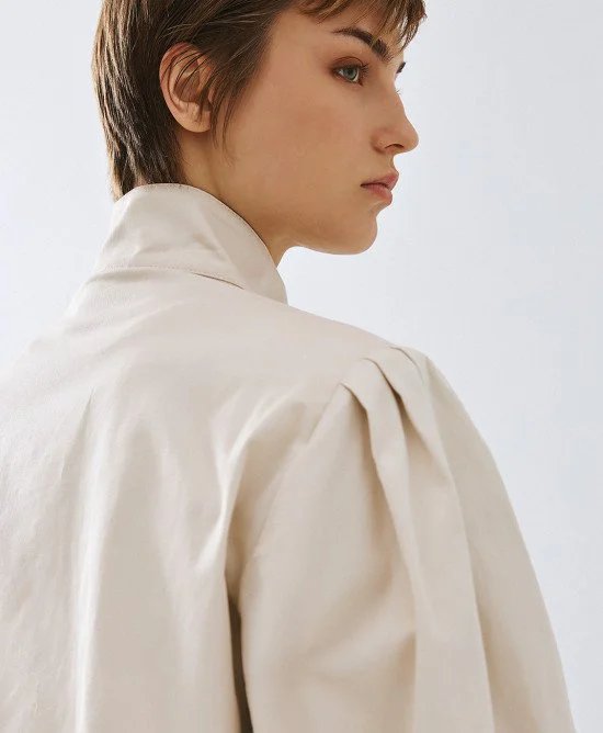 ACC-63-1020-856 VANILLA BUTTON JACKET