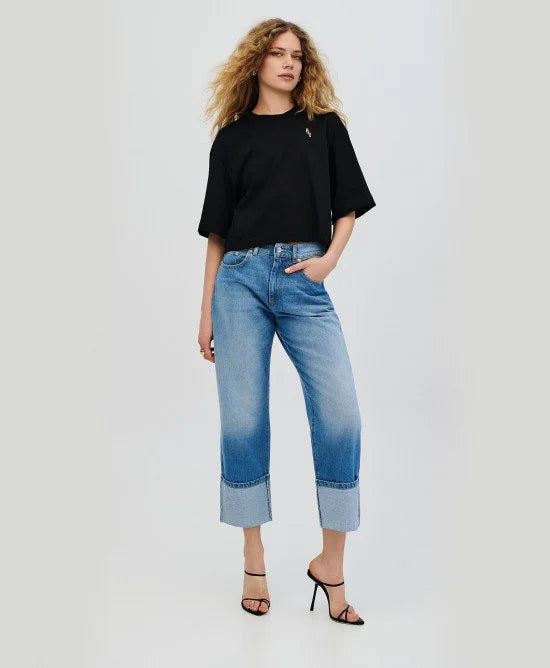 ACC-63-2053-700 BLACK OVERIZED TOP