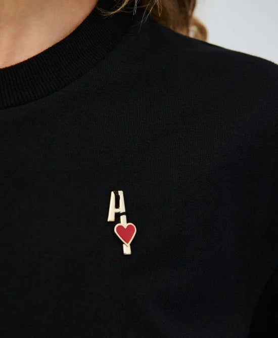 ACC-63-2053-700 BLACK OVERIZED TOP