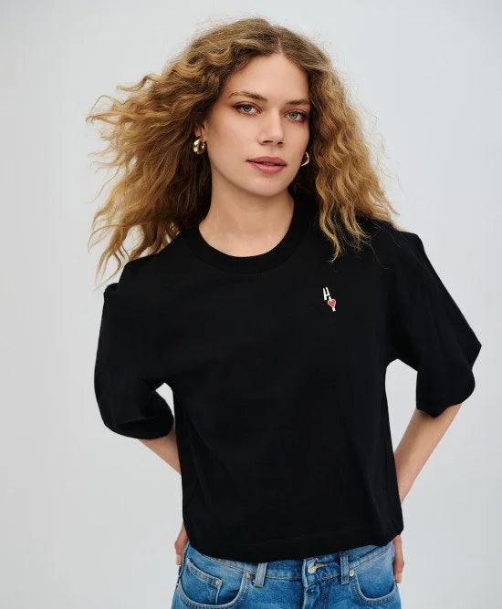 ACC-63-2053-700 BLACK OVERIZED TOP