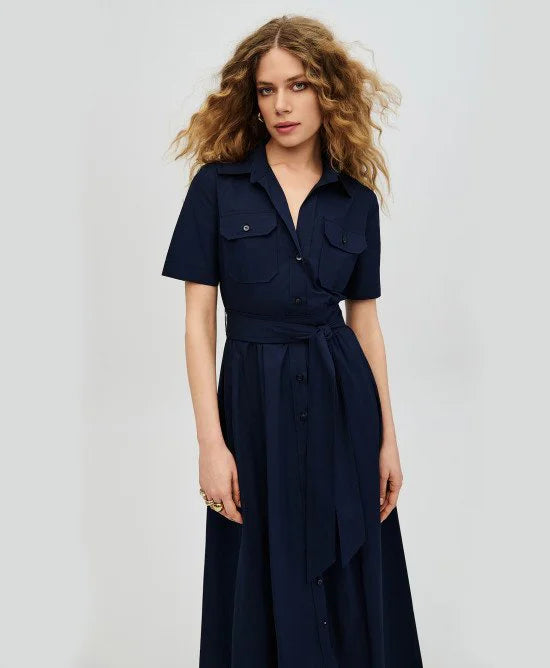 ACC-63-3318-187 NAVY POCKET SHIRT DRESS