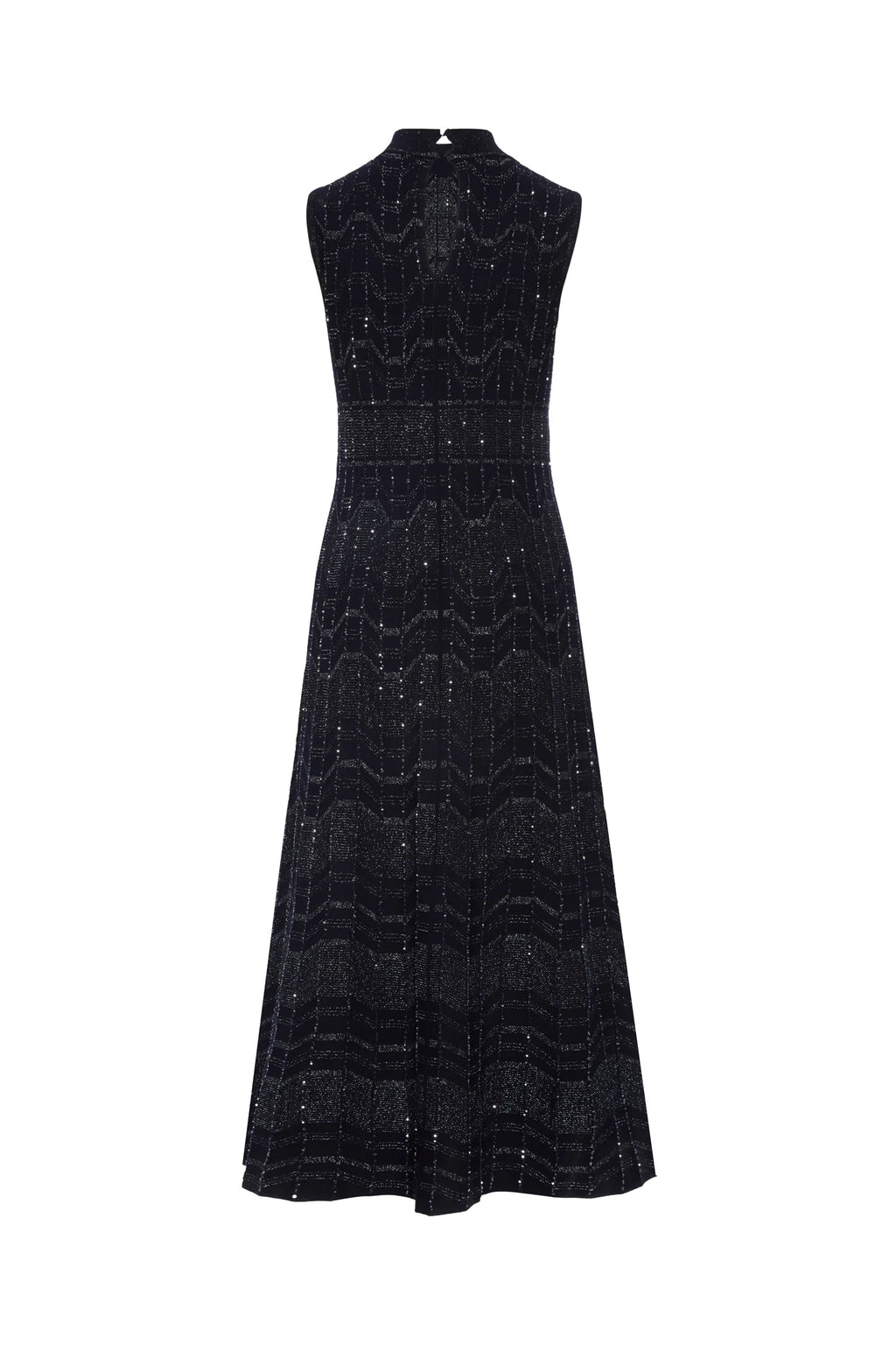 DXT-63355 NAVY SEQUIN KNIT DRE