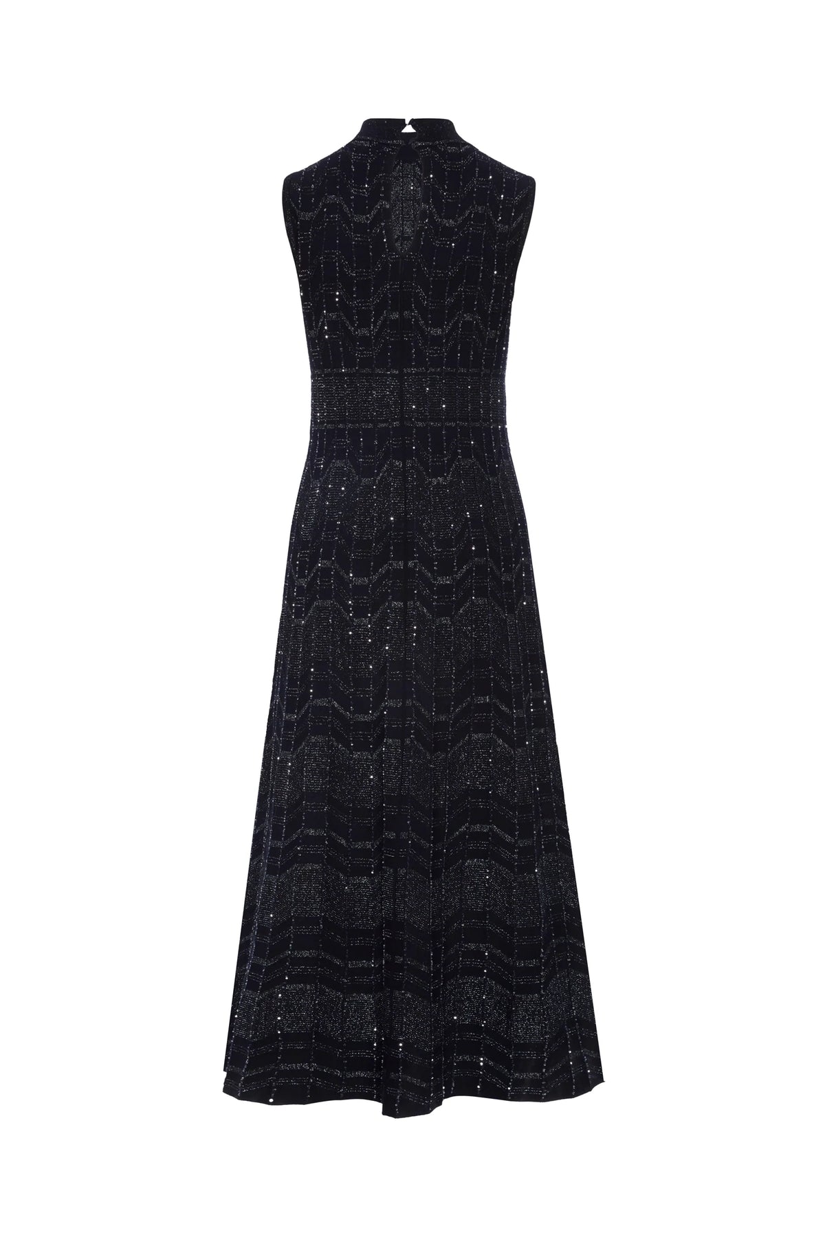 DXT-63355 NAVY SEQUIN KNIT DRE