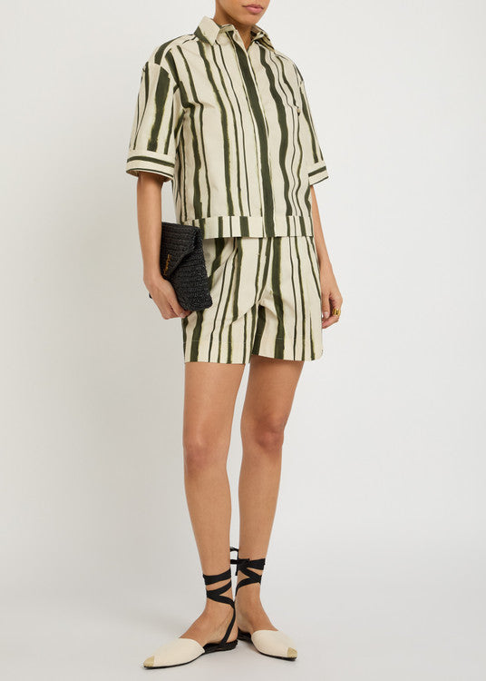 MM-261611104600 MMLPALLORE MOSS GREEN SHIRT