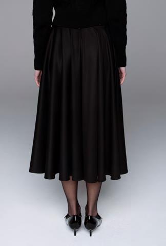 LAV- BF6WD031 BLACK CIRCLE SKIRT
