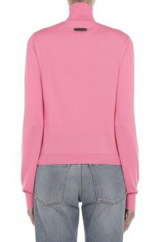 MSC-A0904 PINK HIGH NECK CARDIGAN