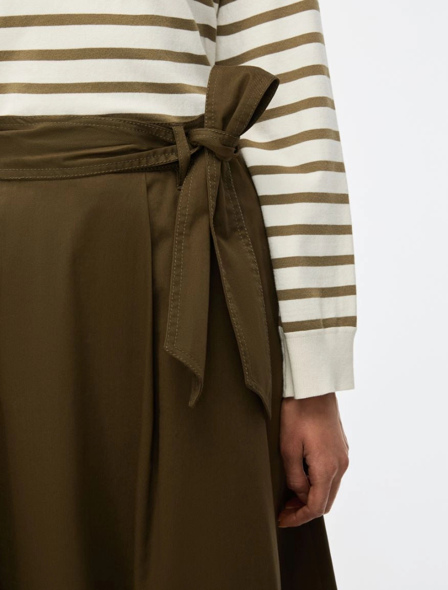 IBL-21710101 IBLZUPPA KHAKI TIE SKIRT