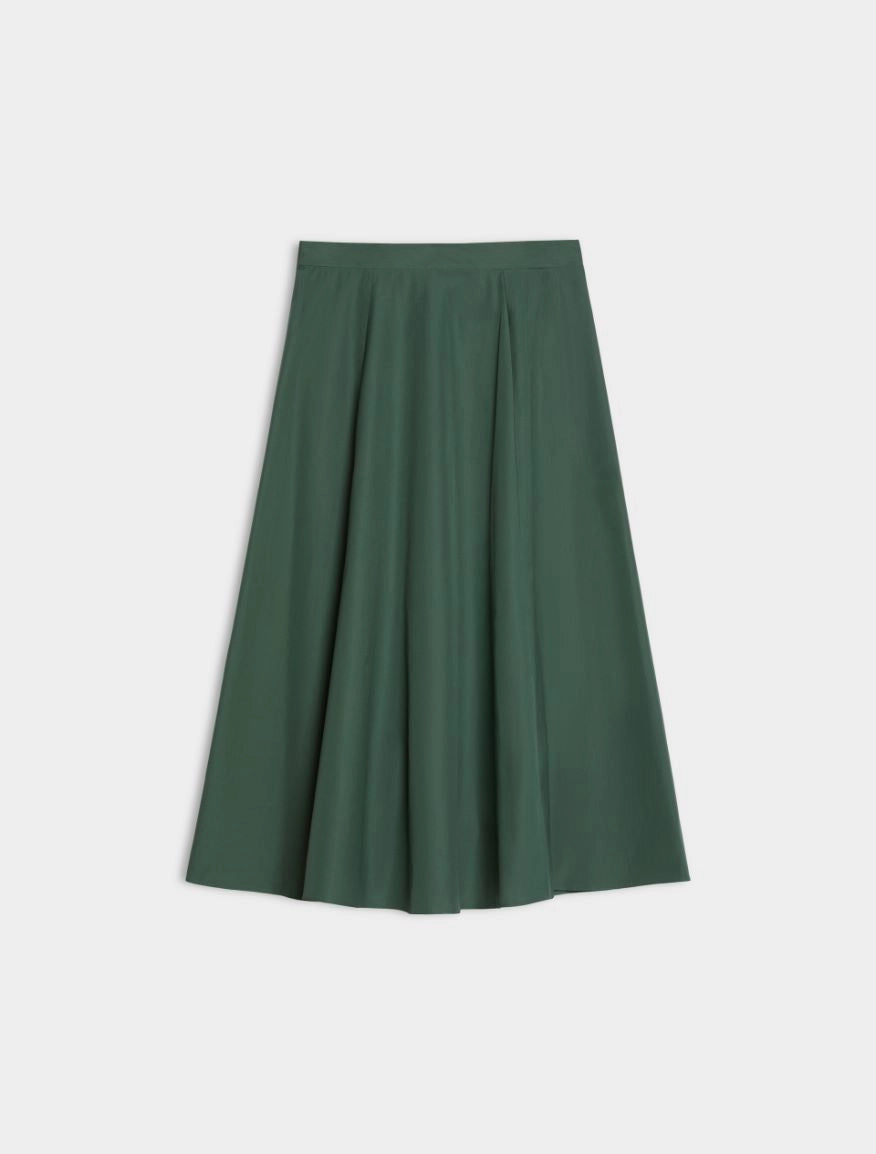 IBL-261710106 IBLRIBES GREEN FLARED SKIRT