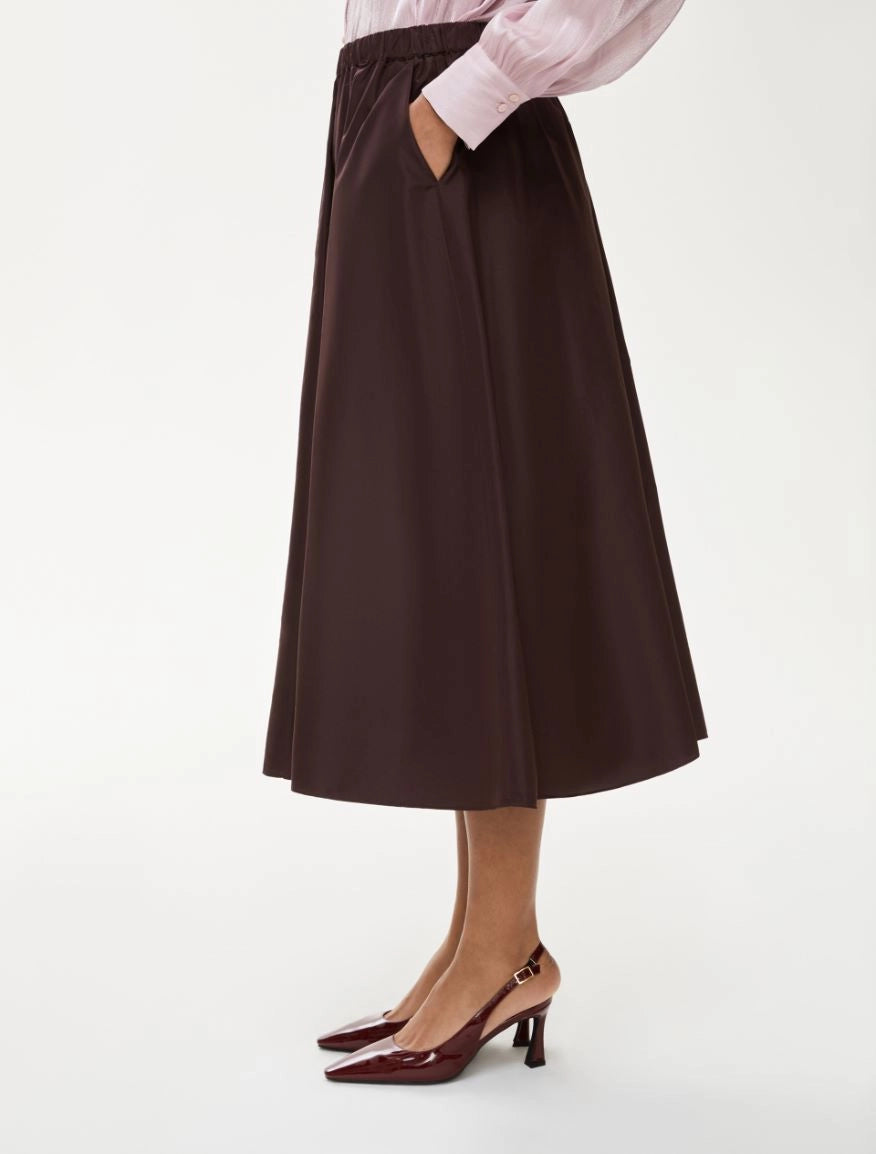 IBL-252710611 CAVALLO BORDEAUX ELASTIC SKIRT