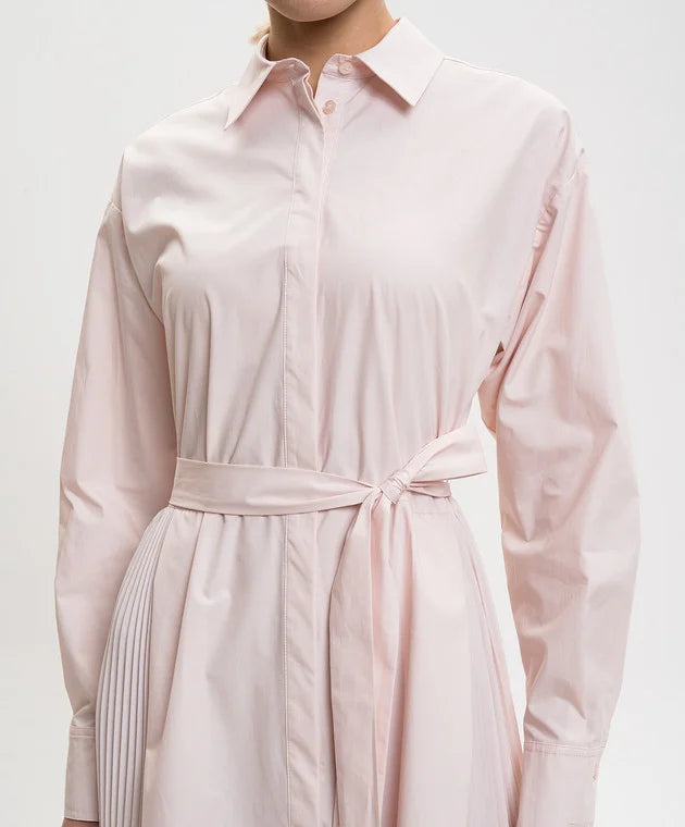 TWS-261TE2031 ROSE PLEATED BACK SHIRT DRESS