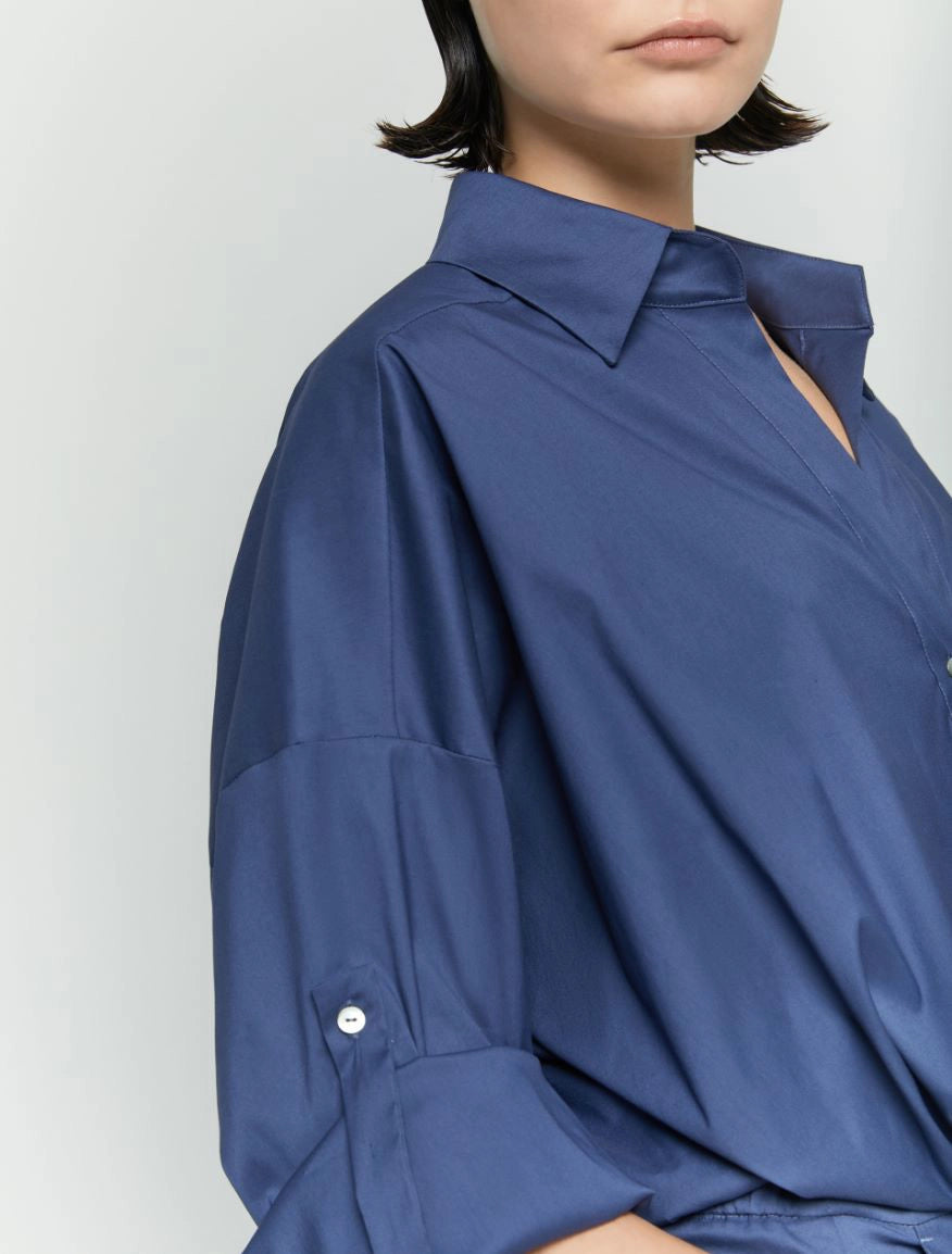 IBL-251711106 PALMAS NAVY ELASTICATED BLOUSE