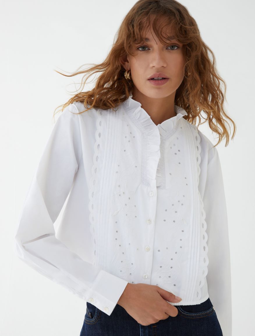IBL-2417111071 CARELLO WHITE BLOUSE