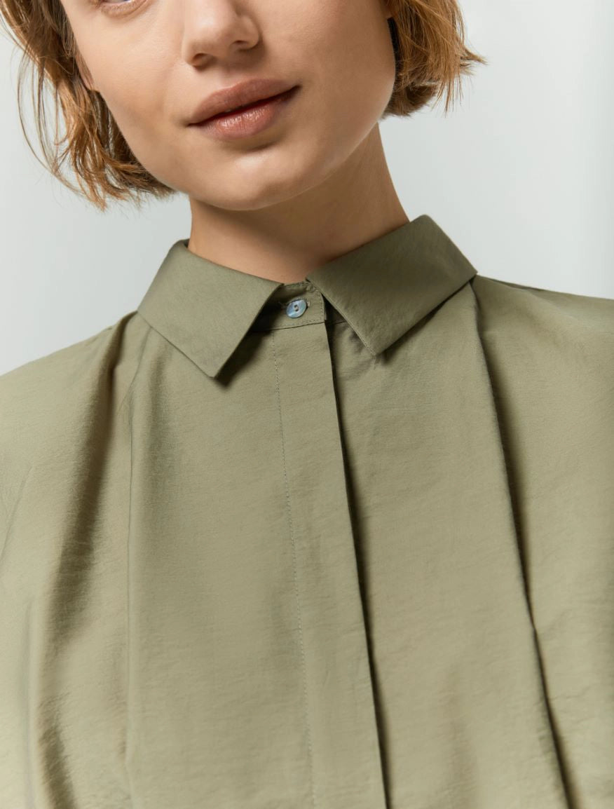 IBL-251711114 DAMIANA KHAKI SLEEVELESS BLOUSE