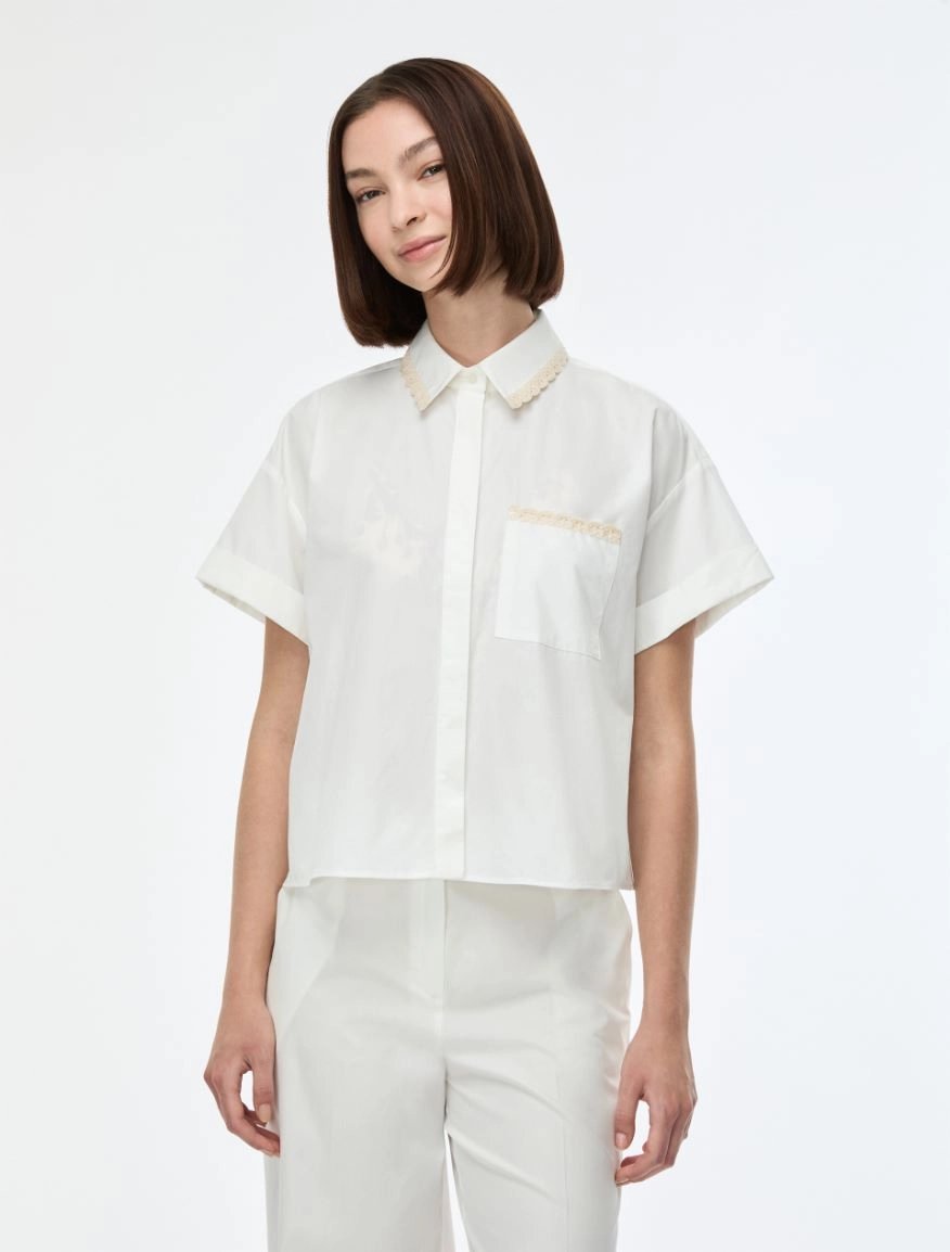 IBL-21711114 IBLAFELIO IVORY POCKET BLOUSE