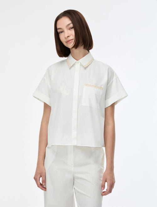 IBL-21711114 IBLAFELIO IVORY POCKET BLOUSE