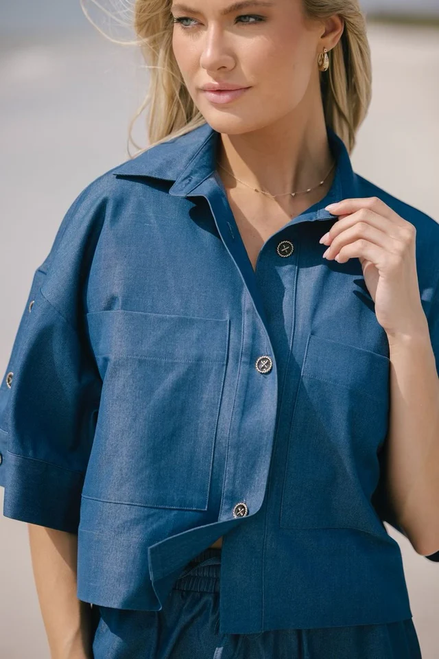 ALZ-J483 IVORY DIANA SHIRT