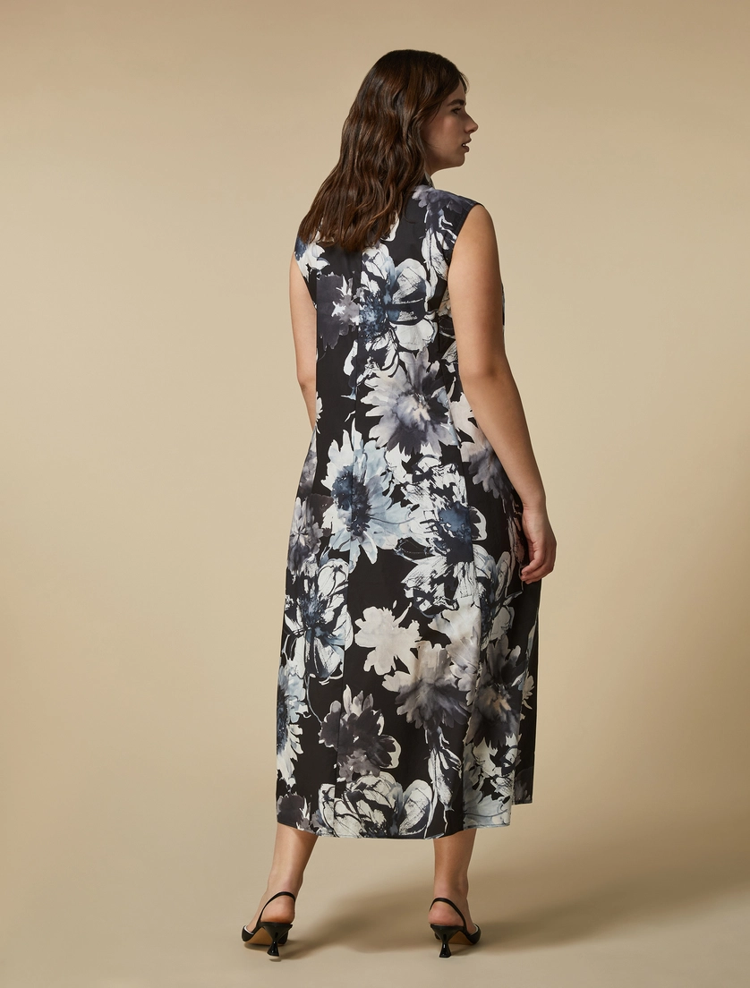 MRN-SPIGA BLACK,GREY&BLUE DRESS