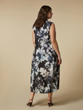 MRN-SPIGA BLACK,GREY&BLUE DRESS