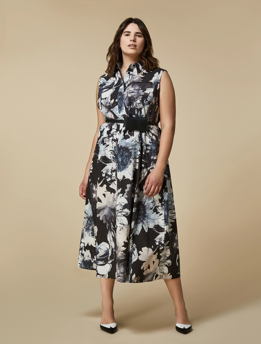 MRN-SPIGA BLACK,GREY&BLUE DRESS